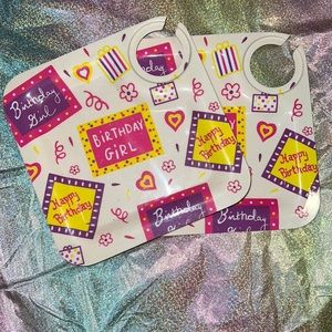 Lolita Love My Party, Birthday Girl 8-1/2-Inch Square Appetizer Plates.